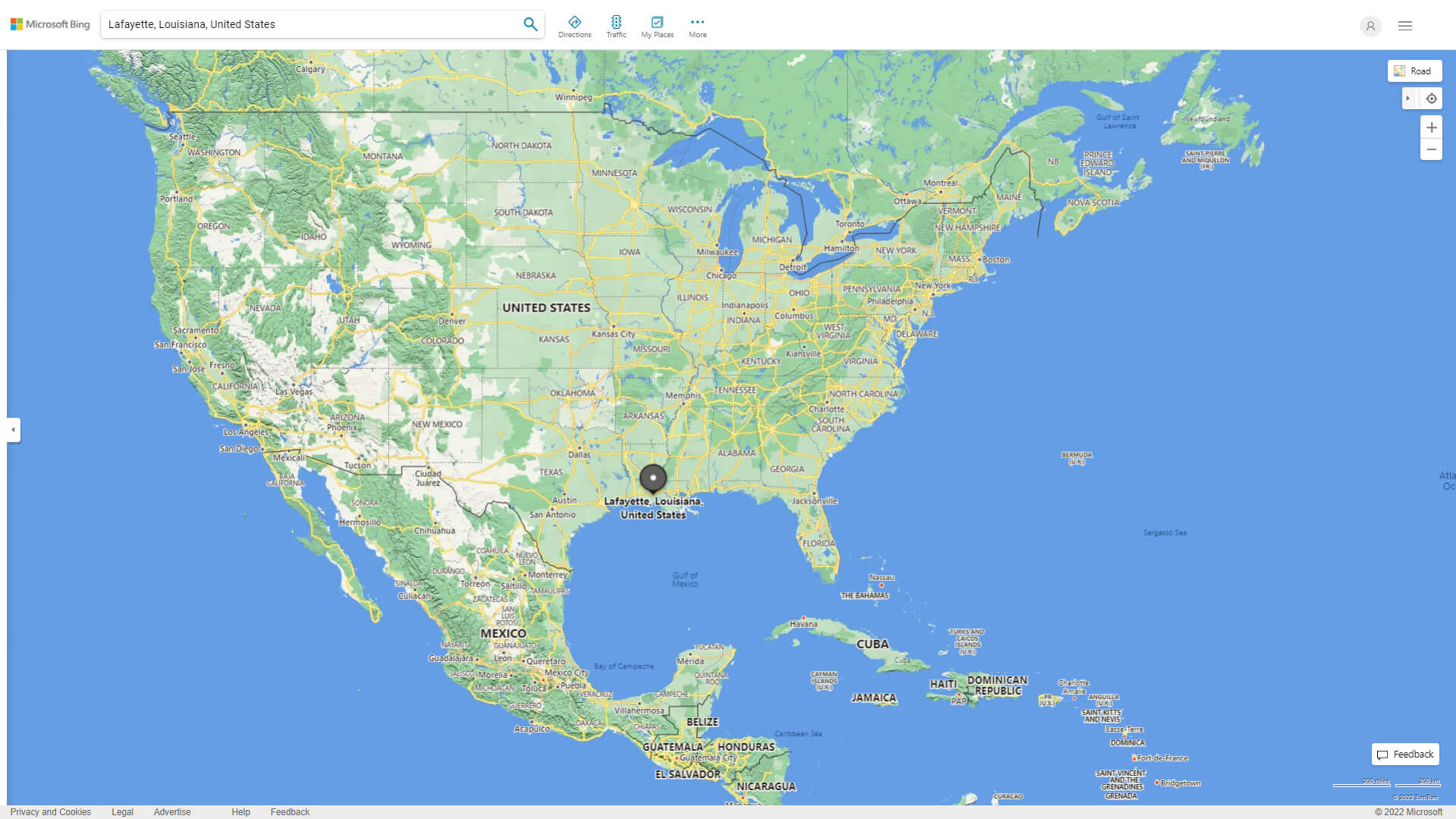 Where is Lafayette in the US